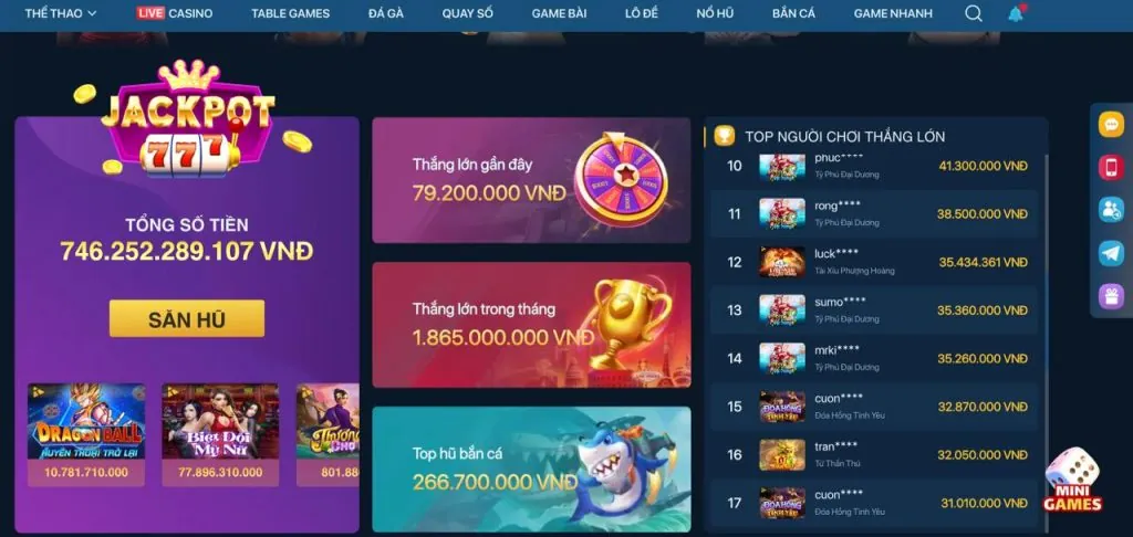 Các trò chơi đa dạng tại 98win link hôm nay